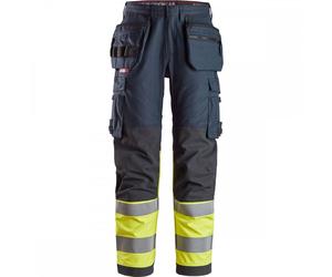 Snickers 6263 ProtecWork Work Trousers Holster Pockets High-Vis Class 31" 32"