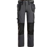 Snickers 6271 AllroundWork Full Stretch Trousers Holster Pockets Steel Grey 30" 32"