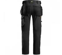 Snickers 6271 AllroundWork Full Stretch Trousers Holster Pockets Black 35" 37"