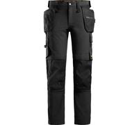 Snickers 6271 AllroundWork Full Stretch Trousers Holster Pockets Black 38" 28"