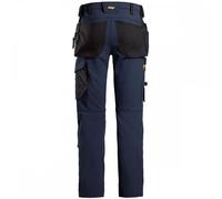 Snickers 6271 AllroundWork Full Stretch Trousers Holster Pockets Navy/ 36" 32"