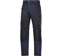 Snickers 63039504104 Size 104 "Ruffwork" Work Trousers - Navy Blue/Black