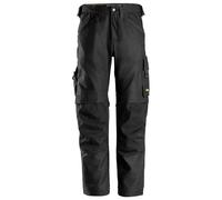 Snickers 6324 Mens Allround Canvas Plus Stretch Work Trousers Black 30" 30"