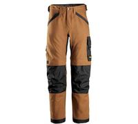 Snickers 6324 AllroundWork, Canvas+ Stretch Work Trousers+ Brown