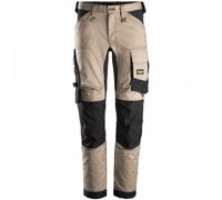 Snickers 6341 AllroundWork Stretch Trousers Khaki/Black Waist: 33&quot 33" 30"