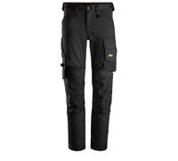 Snickers 6341 Mens Allround Work Stretch Slim Fit Trousers Black 36" 32"