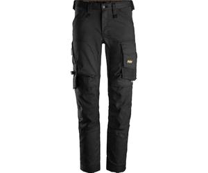 Snickers 6341 Mens Allround Work Stretch Slim Fit Trousers Black 31" 30"