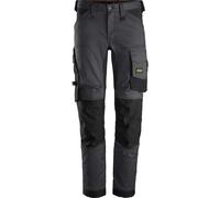 Snickers 6341 Mens Allround Work Stretch Slim Fit Trousers Grey / Black 30" 30"