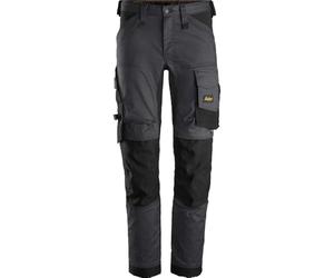 Snickers 6341 Mens Allround Work Stretch Slim Fit Trousers Grey/Black 39" 30"