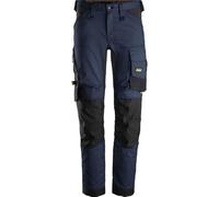 Snickers 6341 Mens Allround Work Stretch Slim Fit Trousers Navy/Black 35" 35"