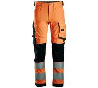 Snickers 6343 High-Vis Class 2 Stretch Trousers High-Vis Orange/Black 31" 32"