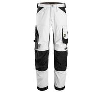 Snickers 6351 AllroundWork Stretch Loose fit Work Trousers White