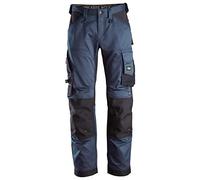 Snickers 6351 Mens Allround Work Stretch Loose Fit Trousers Navy/Black 38" 32"