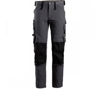 Snickers 6371 AllroundWork Full Stretch Trousers Steel Grey/Black Wais 35" 32"