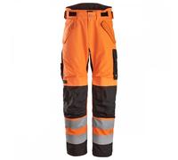 Snickers 6630 Hi-Vis Cl 2 WP 2-lay Trouser Hi-Vis Orange/Black M Size: M
