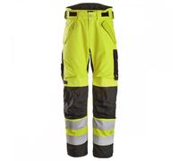 Snickers 6630 Hi-Vis Cl 2 WP 2-lay Trouser Hi-Vis Yellow/Black XXL Siz XXL
