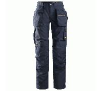 Snickers AllroundWork Women's Work Trousers+ Holster Pockets - Black/Black - 18