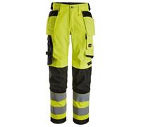 Snickers 6743 Hi-Vis Class 2 Women's Stretch Trousers Holster Pockets