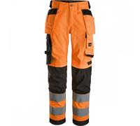 Snickers 6743 Womens High-Vis Class 2 Stretch Trousers Holster Pockets 33" 31"