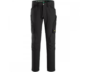 Snickers 6873 FlexiWork Full-Stretch Trousers without Knee Pockets Bla 50" 32"
