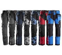 Snickers 6902 Mens Flexiwork Work Holster Pocket Trousers Regular Fit Black 30" 30"