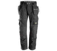 Snickers 6902 FlexiWork, Kneepad Holster Pocket Work Trousers Black
