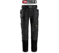 Snickers 6902 FlexiWork Trousers Holster Pockets Black Size 50 (W35" L32")