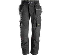 Snickers 6902 Mens Flexiwork Work Holster Pocket Trousers Regular Fit Black 35" 32"