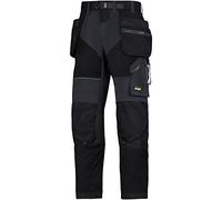 Snickers 69020404252 Size 252 "FlexiWork" Work Trousers with Holster Pockets - Black