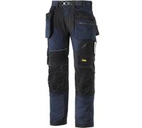 Snickers 69029504152 Size 152 "Flexiwork" with Holster Pockets Work Trousers - Navy Blue/Black