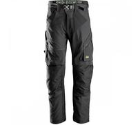 Snickers 6903 FlexiWork Work Trousers+ Black Waist: 30" Inside Le 30" 30"