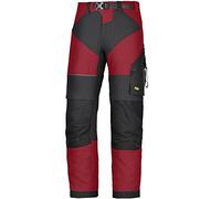 Snickers 6903 FlexiWork Work Trousers+ Chilli Red/Black Waist: 35" 35" 32"