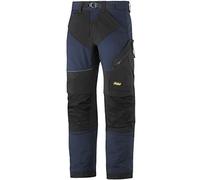 Snickers 6903 FlexiWork Work Trousers+ Navy/Black Waist: 33" Insi 33" 32"