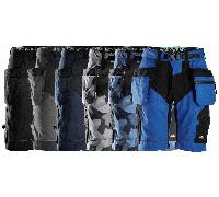 Snickers 6904 Mens FlexiWork Comfort Holster Pocket Shorts Black 33"