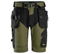 Snickers 6904 FlexiWork Ripstop Shorts Khaki Green Pre