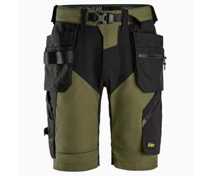 Snickers 6904 FlexiWork Ripstop Work Shorts Mens Adjustable Belt All Colours