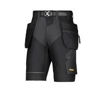 Snickers 6904 Mens FlexiWork Comfort Holster Pocket Shorts Black 35"
