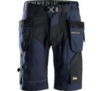 Snickers 6904 FlexiWork Work Shorts+ Holster Pockets Navy/Black Waist: 35"