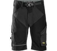 Snickers 6914 FlexiWork Work Shorts+ Black Waist: 30" Colour: Bla 30"