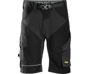 Snickers 6914 Mens FlexiWork Comfort Shorts Black 30"