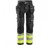 Snickers 6931 FlexiWork High-Vis Work Trousers Holster Pockets+ Class 41" 30"