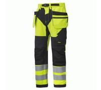 Snickers Work Trouser HP+ CL2 Black/Yellow 44" Colour: Black/Yell 44" 30"