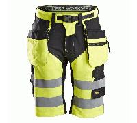 Snickers 6933 FlexiWork Hi-Vis Holster Pocket Shorts Class 1