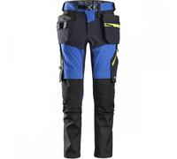 Snickers 6940 FlexiWork Stretch Trousers+ Holster Pockets True Blue Wa 38" 32"