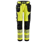 Snickers 6943 Hi-Vis Class 2 Stretch Work Trousers Holster Pockets