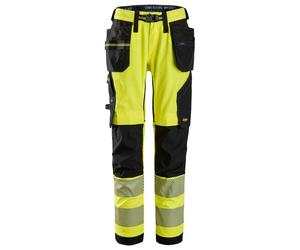 Snickers 6943 Hi-Vis Class 2 Stretch Work Trousers Holster Pockets