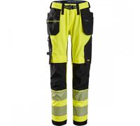 Snickers 6943 High-Vis Class 2 Stretch Work Trousers Holster Pockets H 39" 32"