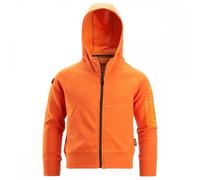 Snickers 7512 Junior Logo Full-Zip Hoodie Warm Orange 6-8 Years Colour 6-8 Years