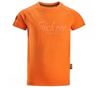 Snickers 7514 Junior Logo T- Shirt Marm Orange 10-12 Years Colour: Mar 10-12 Years
