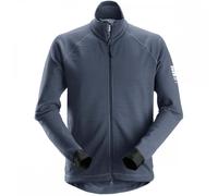 Snickers 8019 AllroundWork Midlayer Wool Full Zip Jacket Dark Blue Mel L